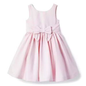 Janie and Jack girl's The Satin Gala Dress pink color Baby girls size 18-24M EUC
